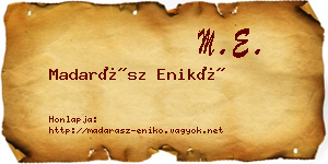 Madarász Enikő névjegykártya