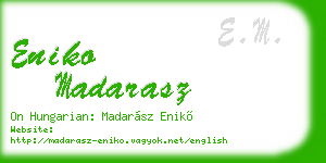 eniko madarasz business card
